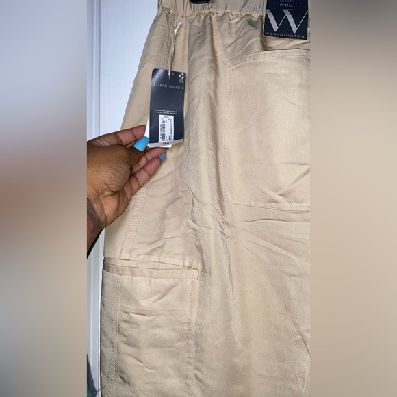 Worthington Women’s Petite Dress Jogger Pants Fresh Linen - Picture 11 of 13